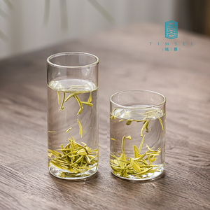 绿茶冲泡茶艺教学培训专用玻璃杯高硼硅耐热无铅玻璃茶杯个人水杯