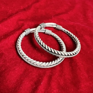 少数民族苗银手镯男女款手环原创纯手工手花丝手链银饰品