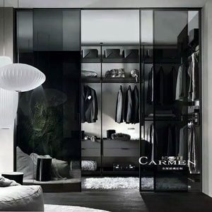 黑玻黑色钢化玻璃工艺玻璃屏风桌面玻璃办公室隔断淋浴房玻璃定制