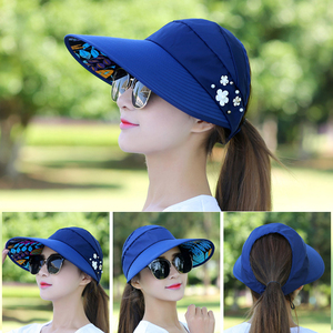 新款夏季凉帽女款时尚夏女土凉冒可折叠幅子太阳帽防晒女士遮阳帽