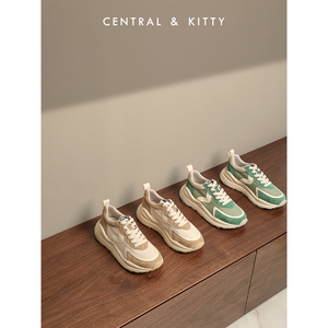 【奈斯希希】阿甘鞋2021爆款华夫鞋女夏小蛮腰老爹鞋ins女鞋23.65