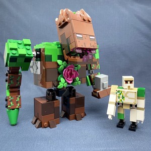 lego乐高积木我的世界21176杀肉丛林憎恶植物怪兽铁傀儡 全新未拼