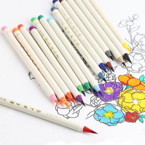 日本白金彩色软头水彩笔水彩绚丽毛笔漫画软笔书法小楷蘸水软毛笔