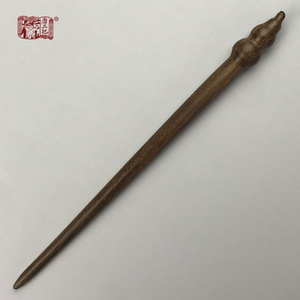 唐三把金丝檀木簪葫芦发簪一字簪古风汉服配饰道士簪日常盘发簪子
