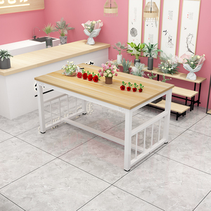 展示桌花束鲜花手捧花北欧花艺工作台花店包花插花长桌子花架落地