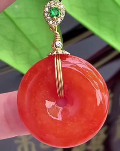 春和翠玉轩淘宝平安扣吊坠天然a货翡翠玉石百搭挂件吊坠糯种包邮大