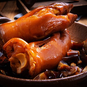 青岛厨王盒蹄流亭卤猪蹄子熟食肉食整只真空卤味酱香肘子开袋即食