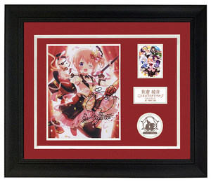 佐仓绫音 请问你今天要来点兔子吗声优配音亲笔签名照片 裱框证书