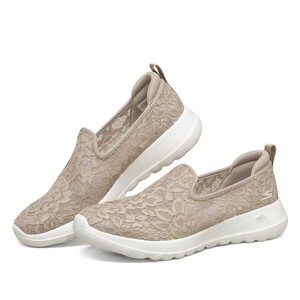 skechers斯凯奇女鞋夏季一脚蹬网面透气蕾丝休闲鞋懒人鞋896020