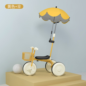 日本无印儿童三轮车女孩脚踏车3岁宝宝脚蹬2岁婴儿手推车幼儿小