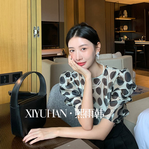 熙雨韩雪纺衬衫女