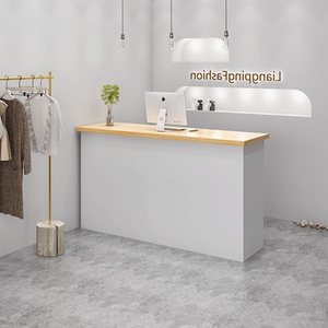 网红服装店收银台柜台女装店铺小型吧台桌简约现代美容院接待前台