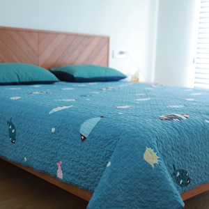 床盖单件韩式绗缝夹棉床单盖沙发铺双面两用可机洗榻榻米褥垫床品