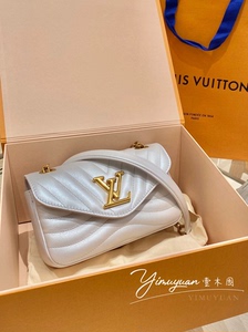 lv/路易威登 new wave 小号 链条包 白色 时尚单肩女包m20988