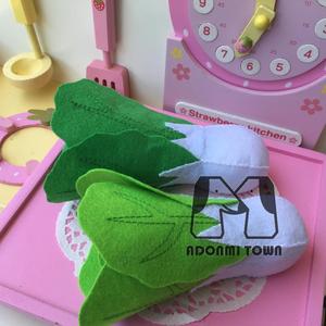 【多米小镇】不织布蔬菜青菜成品/小白菜过家家玩具/仿真食物蔬果