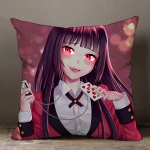 狂赌之渊cos服漫画手办扑克牌同款抱枕靠垫diy蛇喰梦子会长周边