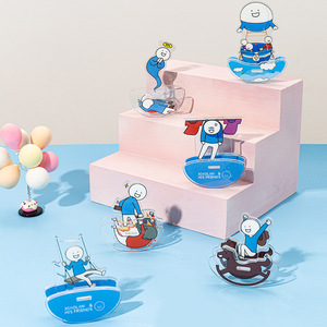 歪瓜出品 小蓝和他的朋友摇摇乐不倒翁沙雕玩具桌面摆件立牌盲盒