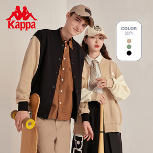 kappa卡帕背靠背新款春秋运动棒球服外套女情侣男款夹克上衣男潮