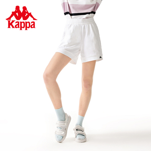 Kappa卡帕短裤新款女夏针织短裤时尚运动三分裤裤腿运动裤