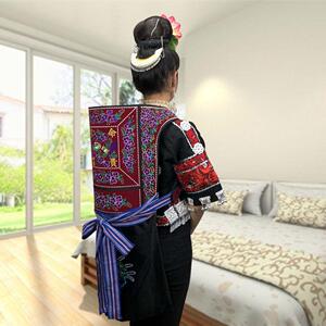 背小孩儿的背带.