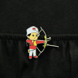 2017射箭世界杯赛(上海站)卡通人物徽章