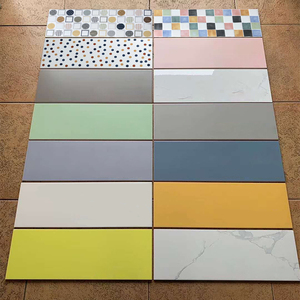 马卡龙瓷砖200x600厨房卫生间厕所墙砖桔黄粉色北欧浴室网红砖