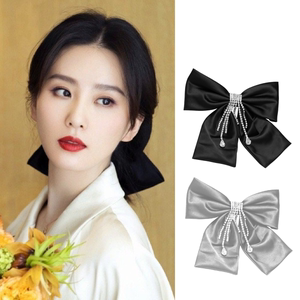 刘诗诗同款黑色蝴蝶结发夹女夏后脑勺网红2021年新款高端头饰发卡