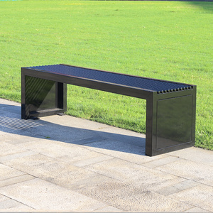 户外凳子铁艺金属双人休息长条椅室外小区广场公园长条凳长排座椅