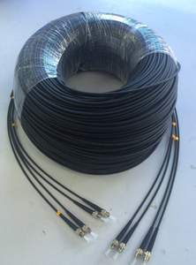 lc-lc-st单模4芯户外防水tpu光纤野战铠装光缆尾纤500米1000米