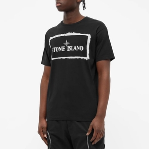 [代购]stone island石头岛21ss夏季字母logo印花圆领短袖t恤潮tee