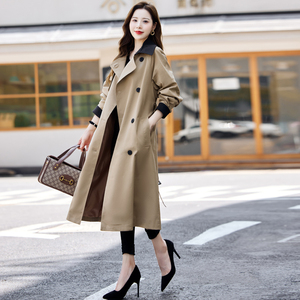 风衣女款春装中长款高级感小个子大衣外套2023年春季新款女装春秋