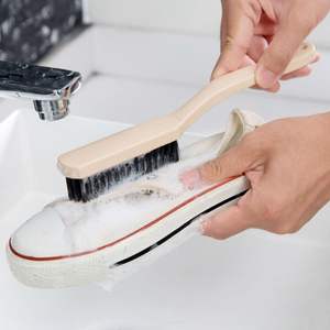 仿木柄家用鞋刷子洗衣刷洗鞋刷衣服除尘水池清洁软毛多功能鞋刷子