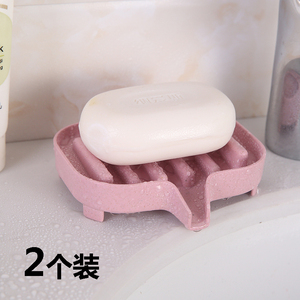 肥皂盒可沥水不积水香皂盒子卫生间洗手台面防泡水放香皂托置物架
