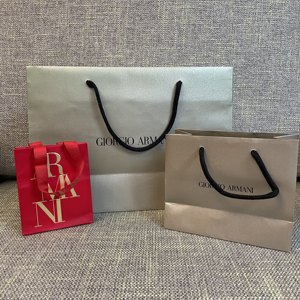 专柜armani阿玛尼包装袋手提送礼品纸袋 口红唇釉粉底液香水