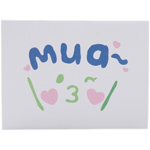 笑脸生日贺卡ins风小卡片折叠送男朋友七夕教师节礼物留言卡感谢