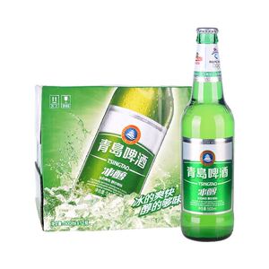 青岛啤酒 玻璃瓶装啤酒 青岛冰醇 500ml*12瓶 北京包邮