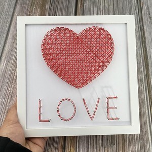 钉子画爱心