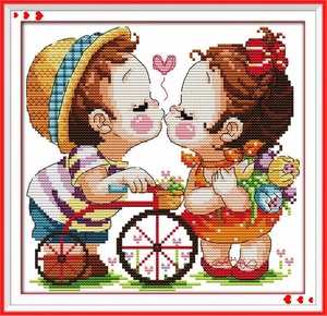 半成品十字绣鞋垫2020年新款自己绣手工刺绣可爱情侣图案0人付款31