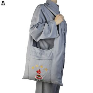 佛光黄色寺庙女居士普陀山斜挎包出家人僧包尼姑用的佛系和尚特大
