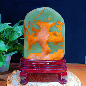 奇石天然观赏石伊朗古青玉原石鸡血红玛瑙石玉树石矿物晶体木化石