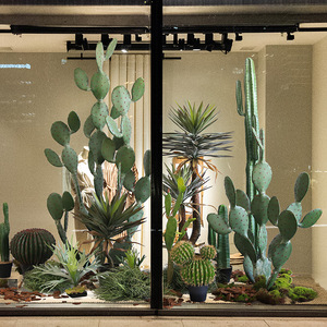 北欧仿真仙人掌假植物盆栽家居室内造景橱窗场景落地绿植装饰摆件