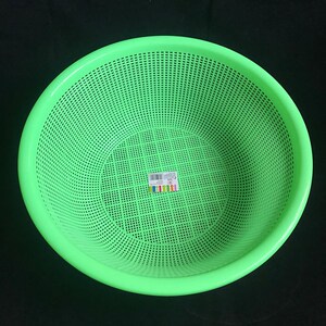 圆形塑料洗米淘米篮小号洗菜篮果蔬筐筛子米萝手工课玩具收纳篮.