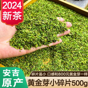 黄金芽小碎茶片2024新茶叶明前珍稀白茶嫩芽安吉绿茶高碎散装500g