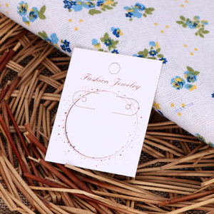 100张耳钉耳夹包装卡片 diy耳环耳饰卡纸 韩版饰品包装卡纸 新款