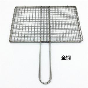 不锈钢烤鱼夹子烧烤鱼网夹子烧烤网蔬菜夹子烧烤工具烤菜网夹
