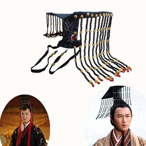 影视秦始皇帽子戏曲平顶冠玄冠汉服帽子龙王阎王天子帽皇帝平天冠