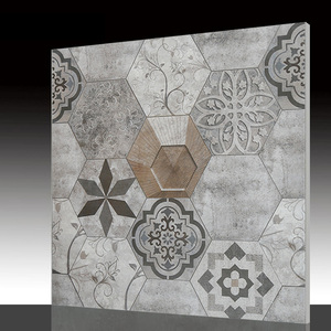 欧式水泥花瓷砖600x600客厅防滑耐磨地板砖餐馆艺术哑光仿古地砖