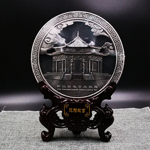 沈阳特色礼品沈阳故宫出国外事礼品大政殿炭雕摆件旅游纪念品