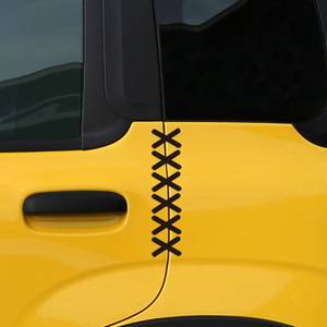 汽车贴纸 缝线补丁个性装饰贴 通用车门缝引擎盖机盖缝贴花拉花