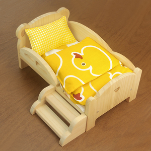 棉花娃娃公主床20cm家具床bjd娃娃小床床品三件套床垫枕头